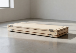 FoldX Bench Pro folded flat for storage